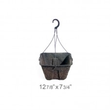 Western Pulp 12-7/8" Square Hanging Basket with Hanger, 1 each   